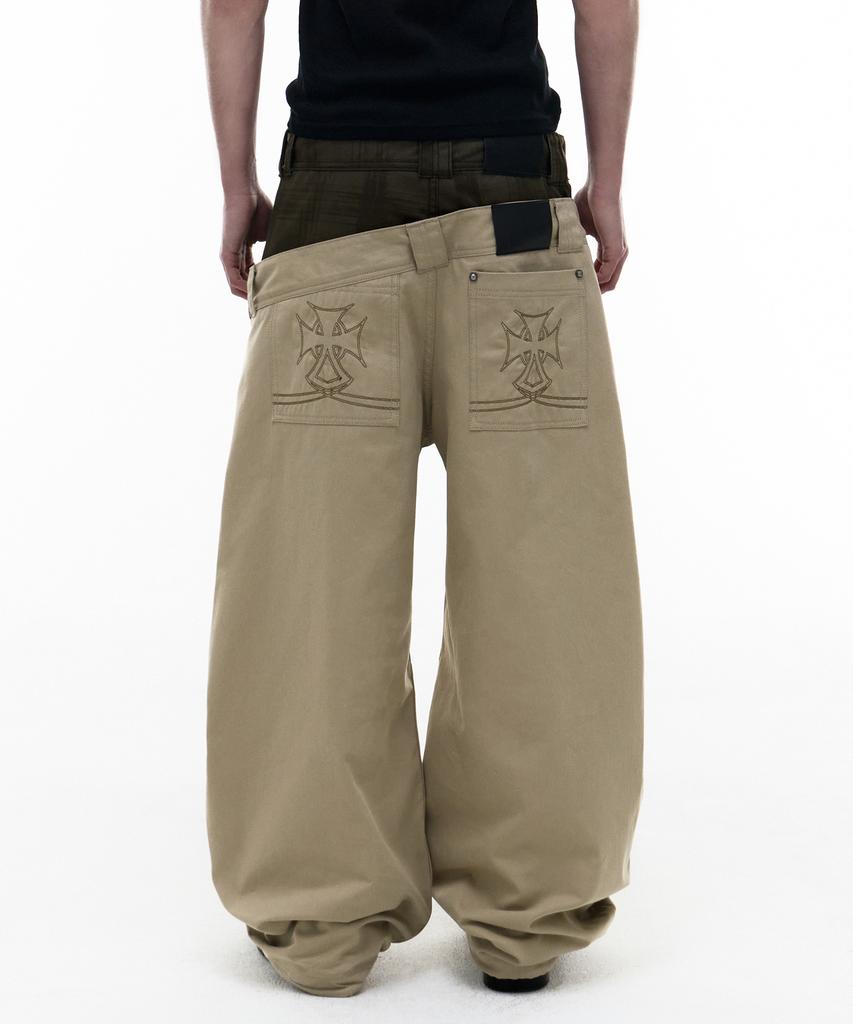 Opeoseu0012 Op. 08 Dual Oblique Cotton Pants Beige