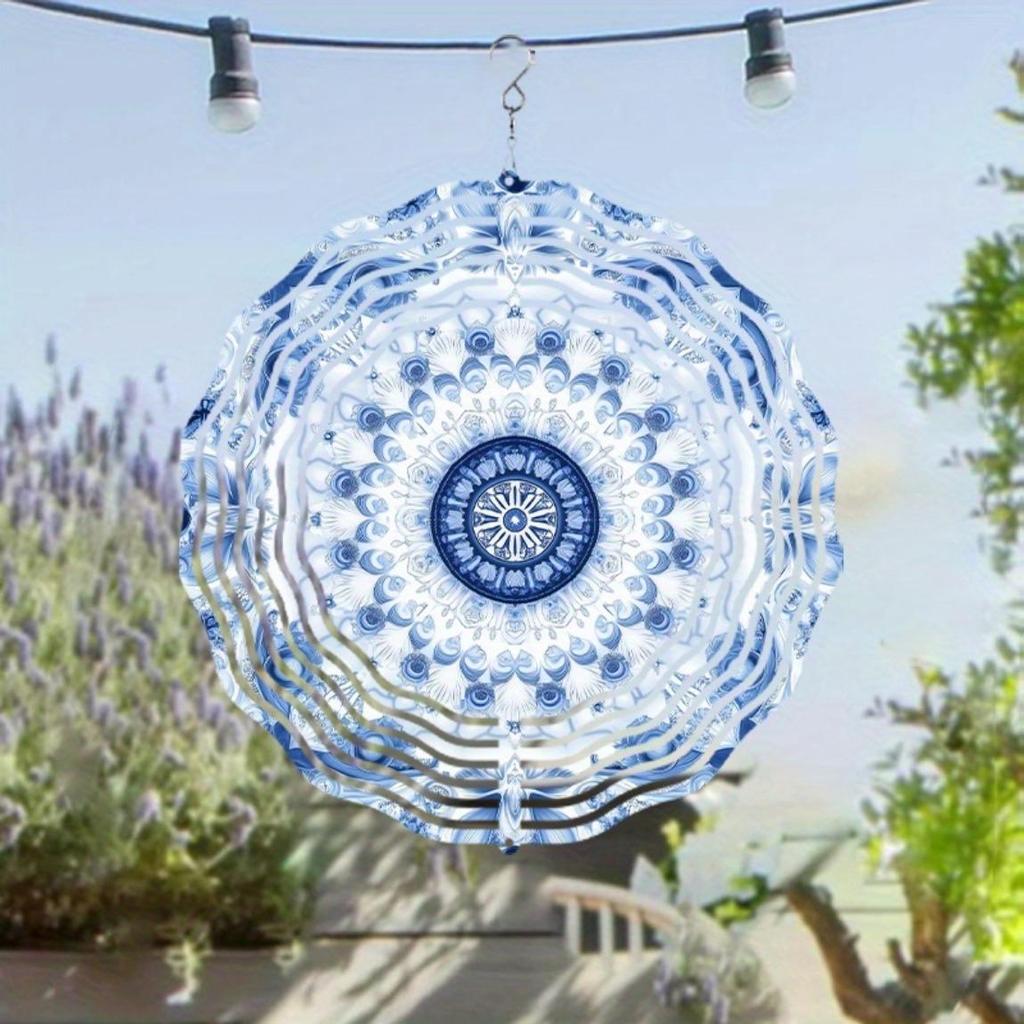 10-calowy wiszący dzwonek wietrzny z motywem sennym, obracająca się sztuka na trawnik, do ogrodu, dekoracja wiosenna i letnia, elegancki prezent dla krewnych i przyjaciół