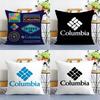Pillow Case Sofa Living Room Bedroom Double-sided Printing Classic C-Columbia Square Cushion Nap Time Pillow Case