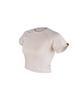 AINIFFON Air Cooling Short Sleeve Crop Top Cocoa Beige