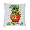 Modern Rat Fink Stripe Cushion Cover Polyester Comic Cartoon Pillow Case Bedroom 3D Printing Custom Decoration Pillowcase