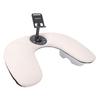 Nail Arm Rest for Nail Tech with Phone Holder U Shaped Manicure Hand Rest Tilted for Salon Home Use White