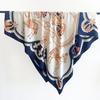 Summer New Twill Large Square Scarf Silk Scarf for Women, Versatile British Carriage Print Decoration, Sun-protection Shawl, Thin Scarf