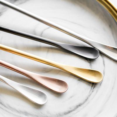 Clearance 304 Stainless Steel Long Handle Stirring Stick Coffee Small Spoon Creative Ice Spoon Cocktail Bartending Spoon Honey Spoon