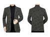 Woodpecker Men's Cashmere Wool Suit - Plush, Thickened Winter Wear for Middle-Aged & Casual Dad Style.
