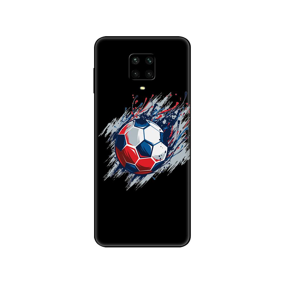 Černé tpu pouzdro pro Xiaomi Redmi 7A 8 8A 9 9A 9C pouzdro Redmi Note 8T 8 Pro T Note 9 9S 9 Pro pouzdro Fire Football