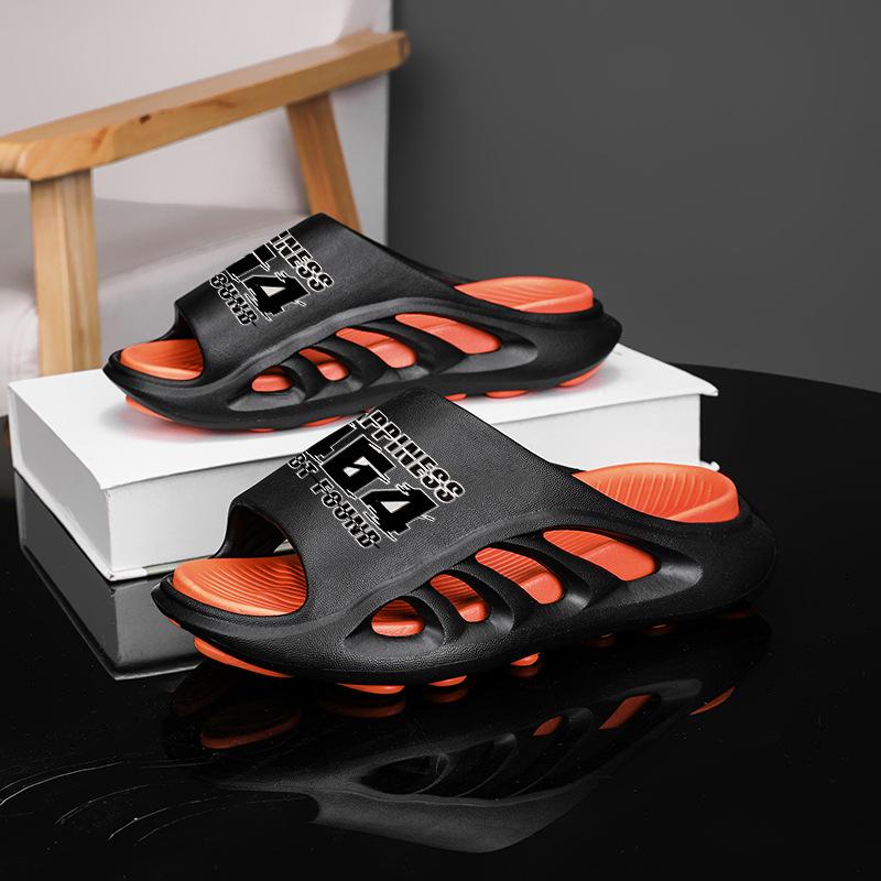 

Boys cool slippers 2024 summer new children s soft-soled slippers medium and older children s anti-skid and waterproof beach shoes 29-30