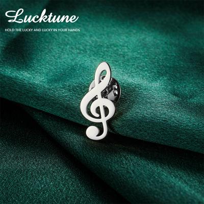 Lucktune Musiknote Anstecknadeln Broschen für Männer Frauen Anzugkragen Abzeichen Metallnadeln Broschen Modeschmuck 2025 Großhandel
