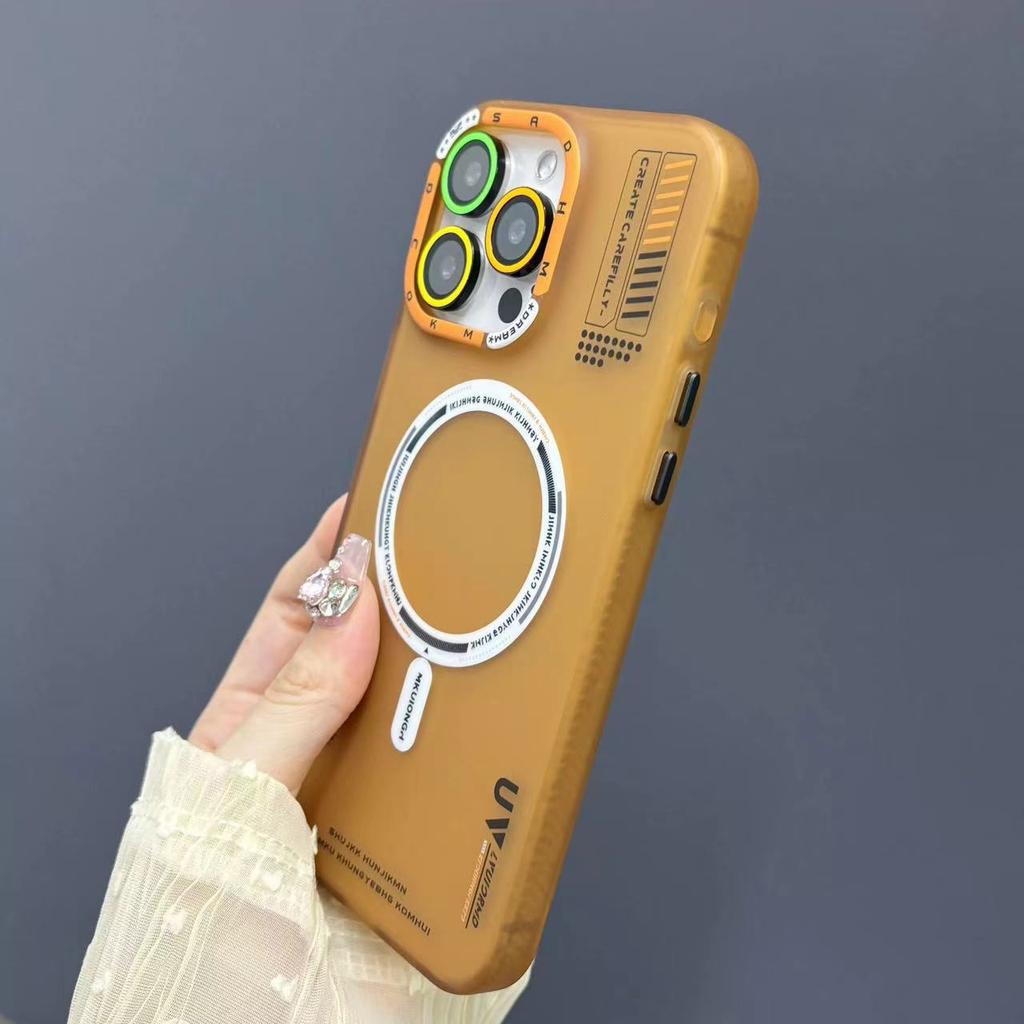 Applicable To IPhone17 Magnetic Absorbent M1 Mobile Phone Case Matte Skin Feeling Apple 16 Promax Trendy Brand 15 Anti Fall Protection Case