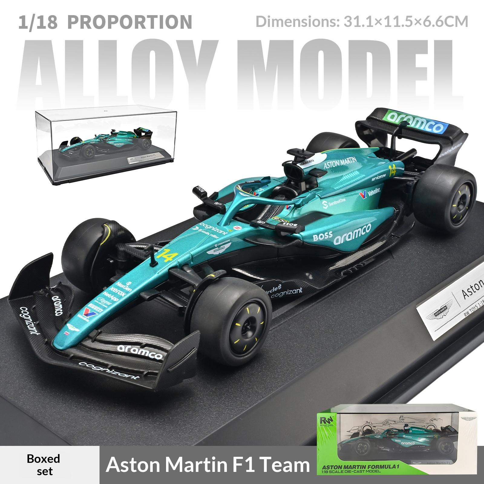 1/18 Модель автомобиля Aston Martin Формулы Коллекционная Модель McLaren F1 Украшение зелёный