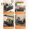 Space Saving Wall Container Wall-mounted Storage Rack, Transparent Plastic Organizer Bin, Multi Purpose Self Adhesive No Drill for Toiletries