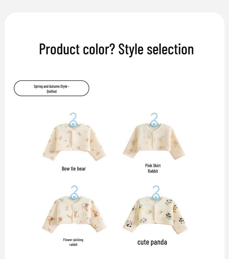 Pure Cotton Baby Sleep Vest for Shoulder Protection and Cold Prevention