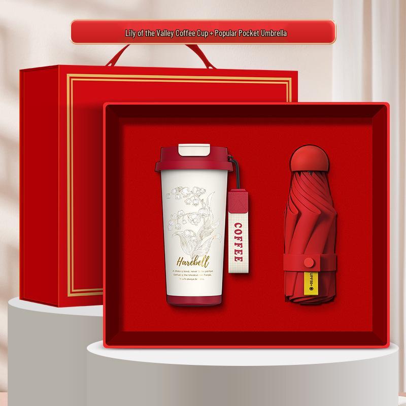 Luxury Lily of the Valley Neck Massager Gift Set: Custom Logo Business Souvenir