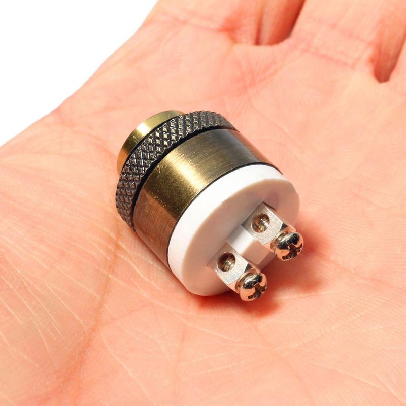 1.6 x 2.7cm Brass Metal Momentary Push Button Door Bell Doorbell Switch 16mm