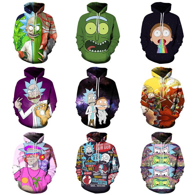 Hot And Rick Morty 3d Print Womenmen Pullover Hoodie Sweatshirt Jumper Tops