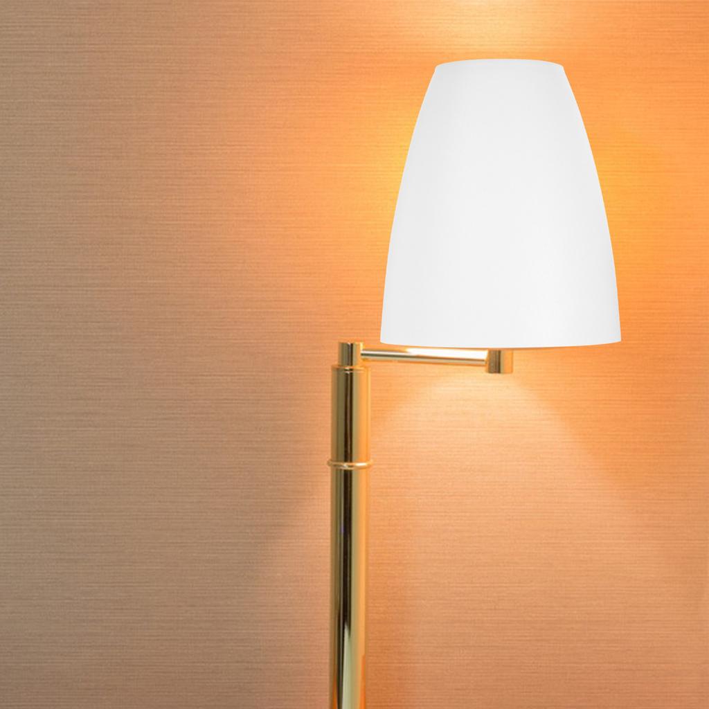 Universal Flat Head Lamp Shade Plastic Cover for Table Desk Wall Floor Lamp Easy Install Decorative Lighting