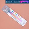 Plated Iridescent Precision Stainless Steel Rose Gold Feather Tweezers for Grafting False Eyelashes