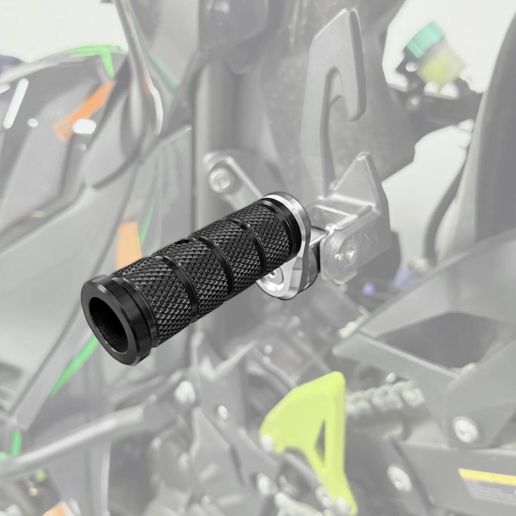 HRuizq Motorrad Aluminium Trittstufe Verstellbar Anti-Rutsch Mehrstufige Kombination Beifahrer Trittstufe