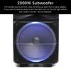 12inches 2000W LED Portable Bluetooth Speaker Box Trolley Speakers Home Theater Karaoke Sound Box with Wireless Microphone