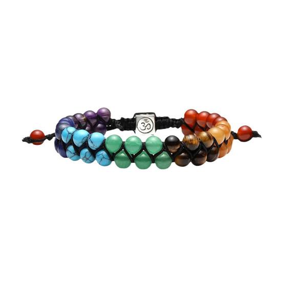 Braided Bracelet Bohemia Style Colorful Handmade Design Adjustable Size Bracelet Symbolic Meaning Wristband