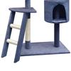 VidaXL Arbre à chat avec griffoirs en sisal 150 cm Bleu foncé