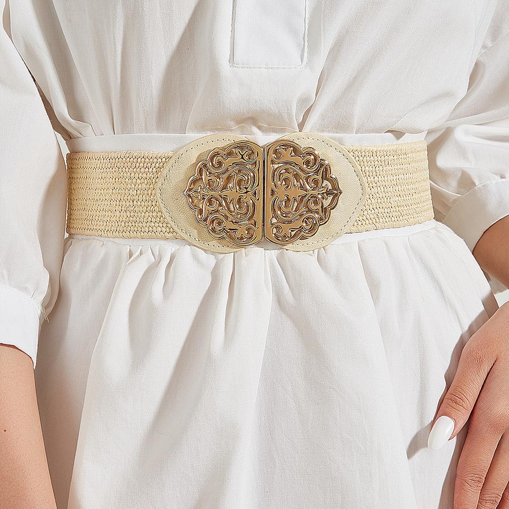 Versatile Slimming Belt Fashionable Ins Style Elastic Waist Belt With Outfit Any