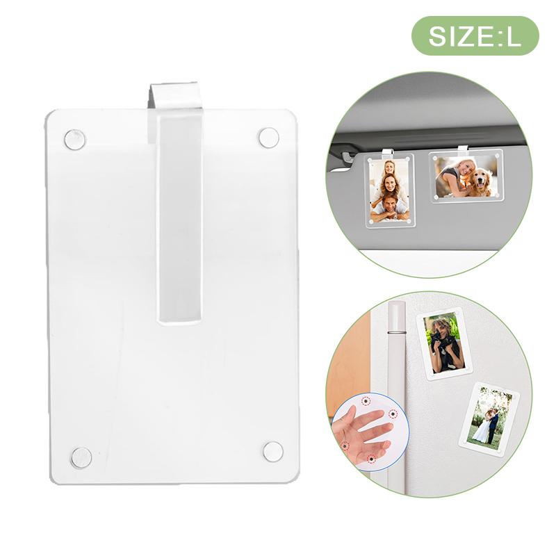 

Car Photo Holder, Car Picture Holder, Transparent Acrylic Car Photo Clip, Photo Car Visor Clip, as the picture