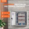NEMA Fiberglass Enclosure, 12 x 10 x 6 in NEMA 4X Fiberglass Electrical Box, IP66 Waterproof & Dustproof, Outdoor/Indoor Electrical Junction Box, with