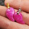 Pink Jade Chili Blossom Pendant Necklace
