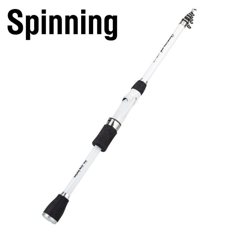 Long Range Casting Retractable Short Section Lure Rod 1.8 2.4M Lightweight Portable For Rivers Lakes