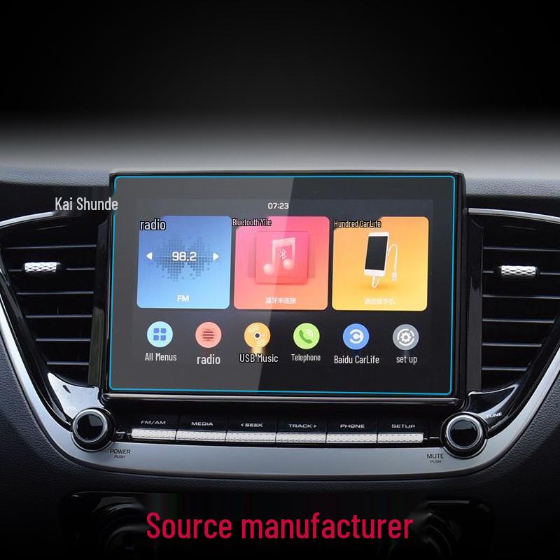 Hyundai Verna Navigation Protective Film & Sticker Set for 20 Models