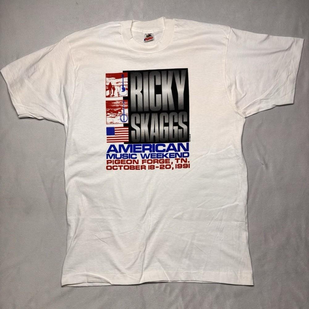 

Ricky Skaggs American Music Weekend Shirt Unisex Concert S-5XL LO322 Unisex T-Shirt XXL