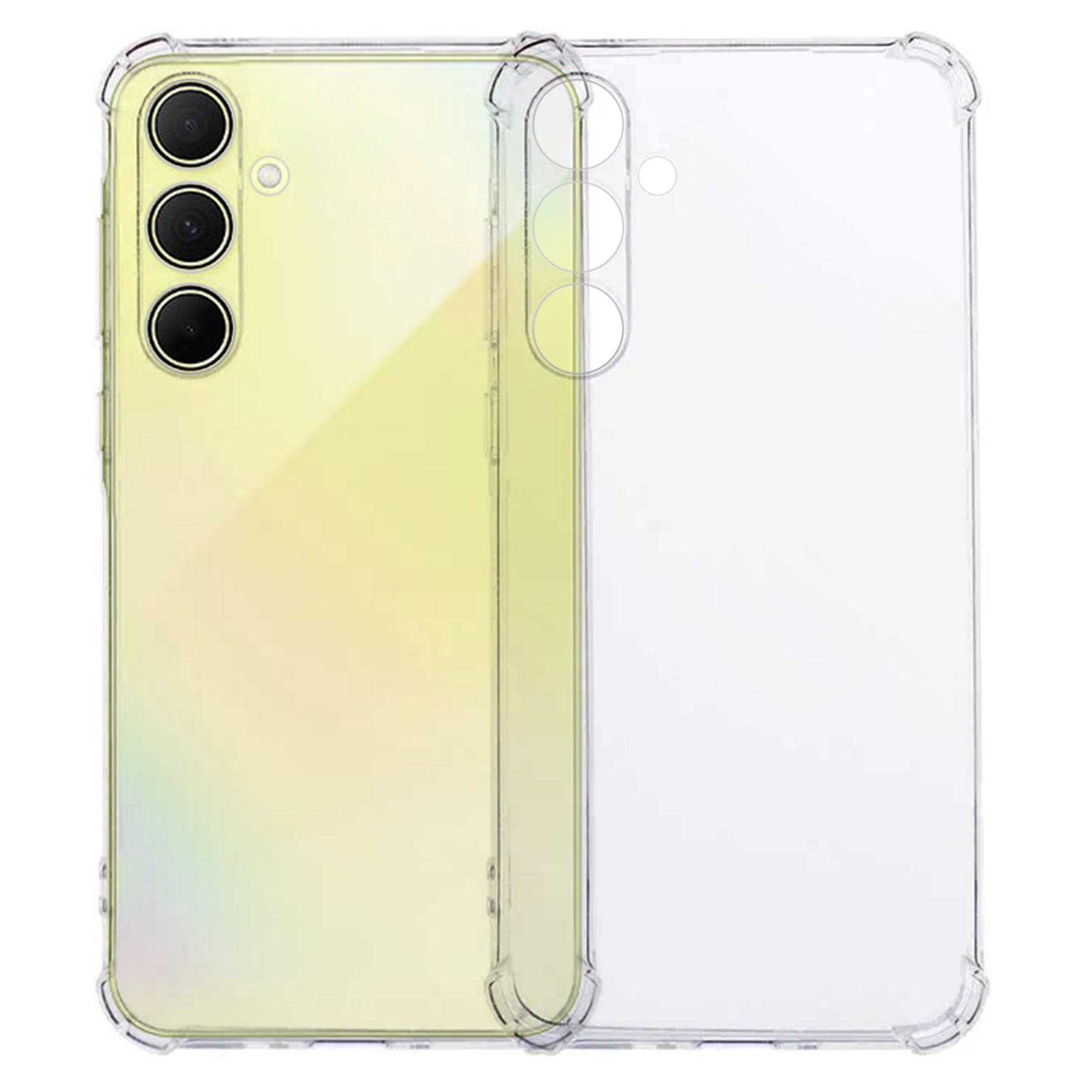

KALEBOL Чехол для Samsung Galaxy A55 5G, 1,5 мм, прозрачный ТПУ, противоударный чехол для телефона A