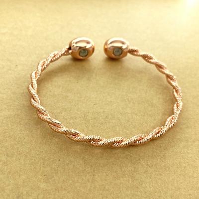 European and American Jewelry Copper Bracelet Women's Jewelry Twist Bracelet Twist Rope Bracelet