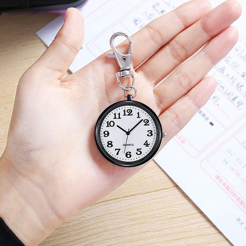 Przenośny kwarcowy zegarek kieszonkowy dla studentów, pielęgniarek, breloczków do kluczy, zegarki na baterie i zegarki vintage dla lekarzy
