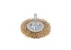 Wire Wheel Brush with Mandrel - Corrugated Wire Dia 6/60 Mm / Teger