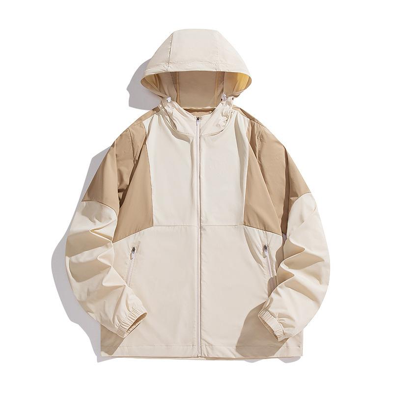 UPF10 + Outdoor Sunscreen Clothing Men's and Women's Color Matching Breathable Cycling Clothing Tooling Clothing Japanese UV Protection Jacket Tide
