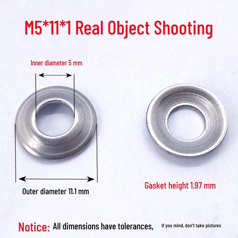 

Stainless Steel Bowl Mat Pad & Washer Socket Screw Decor Set
