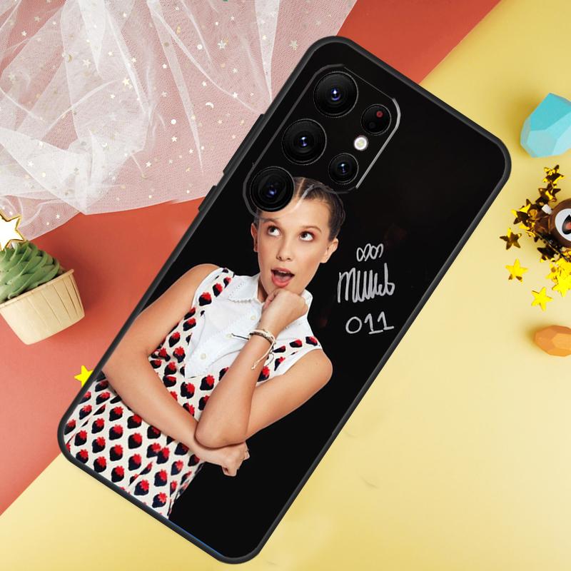 Millie Bobby Brown Case For Samsung Galaxy S23 Ultra S24 S22 S20 S21 FE Note 10 20 Ultra S8 S9 S10 Plus Cover
