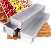 Long Rectangle Tiramisu Cake Mold Aluminium Bread Pan Metal Cheese Dessert Tin 400mm 417mm Baking Pan DIY Bakery Supplies