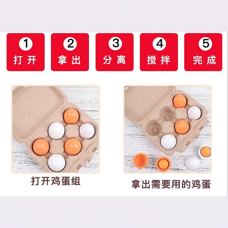 Holzeier Enteneier Spielfamilie Cheile Küchenspielzeug