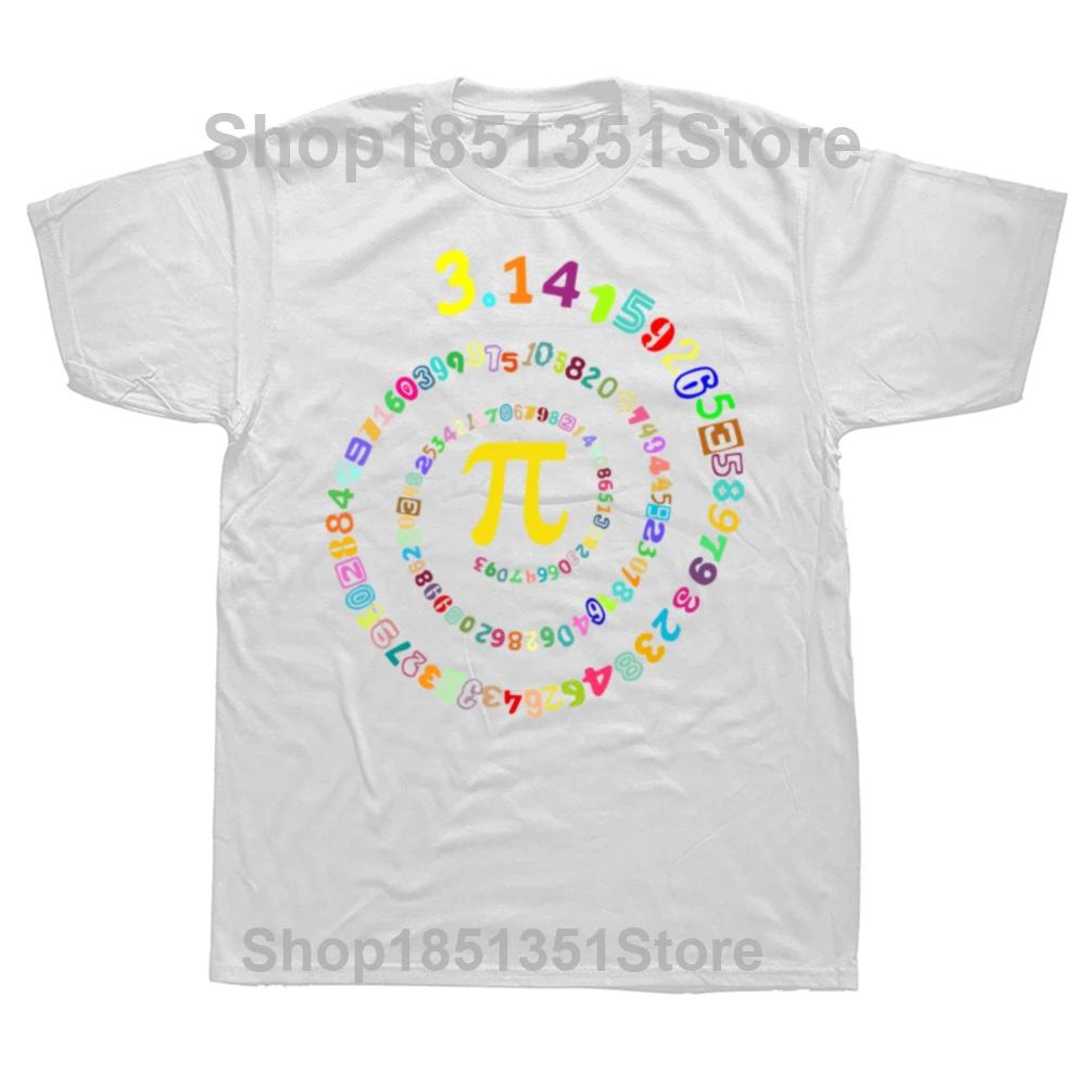 Lustige Pi-Tag Grafik T-Shirts Herren Damenmode Lässiges T-Shirt 100% Baumwolle Locker Übergroß Mathe 3.14 T-Shirt