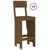 VidaXL Ensemble de bar de jardin 7 pcs marron miel bois de pin massif, ensemble de pub, ensemble de bar de patio, ensemble 3157814