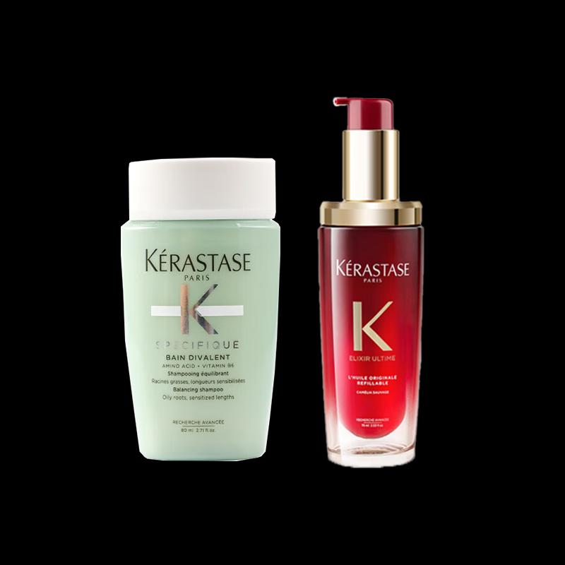 

Kérastase Dual-Function Shampoo & Elixir Ultime Hair Oil Set