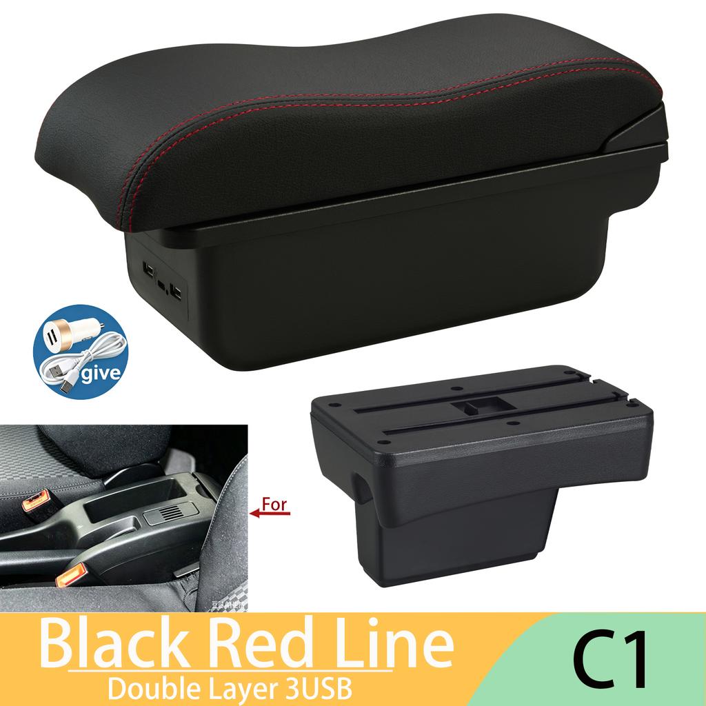 For Peugeot 307 Armrest Box For Peugeot 307 CC Convertible Car Armrest Storage Box Interior Retrofit Dedicated Car Accessories