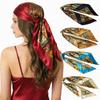 90cm Trendy Paisley Silk Headscarf for Women - Versatile European American Imitation Silk