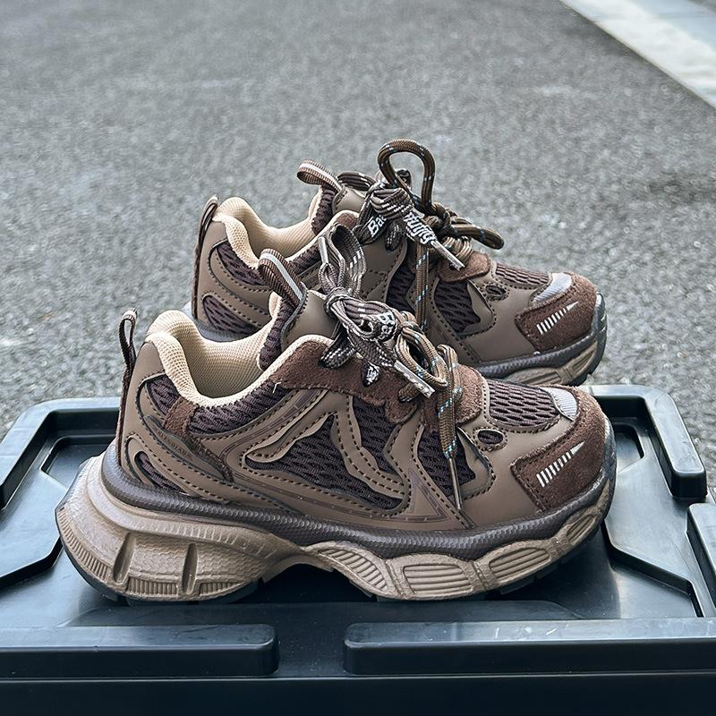 Children's Sports Shoes 2025 Autumn and Winter New Boys' Running Shoes Fashion Girls' Dad Shoes Velvet Two Cotton Casual Shoes