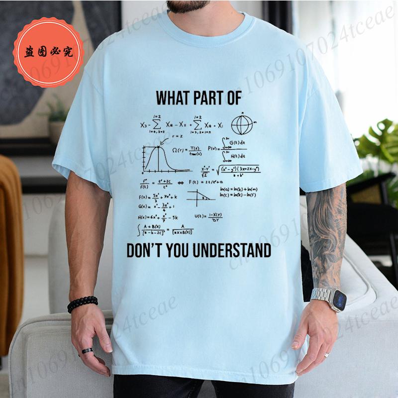Summer T Shirt for Men T-shirt Unisex Streetwear Mathematics Math University Teacher Ironic Joke Graphic Fashion Men's Clothing