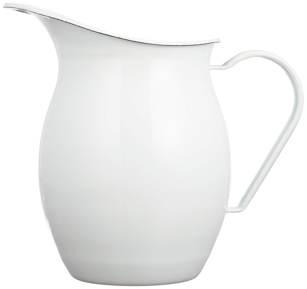 PL Enamel Pitcher, White, 1.4L, 590