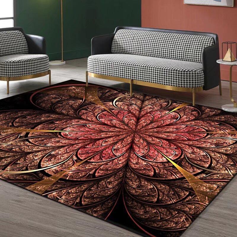 

Modern Abstraction Style Print Large Area Rug Non-Slip Wear-resistant Carpet for Living Room Bedroom Soft Floor Mat Home Decor 40X60CM